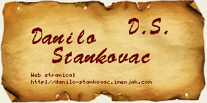 Danilo Stankovac vizit kartica